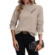 thumbnail image 3 of Camisas de Larga para Mujer, Conjuntos de Otoño, Camisetas con Cuello en V, Blusas Tipo Túnica con Botones, Ropa de Moda Albaricoque L, 3 of 8