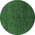 thumbnail image 1 of Ahgly Company Indoor Round Abstract Emerald Green Modern Area Rugs, 7' Round, 1 of 4