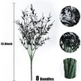 thumbnail image 2 of 8 Bundles Artificial Flowers Fake Outdoor Plants Faux UV Resistant Lavender Flower Plastic Shrubs Indoor Outside Hanging Decorations (Fuchsia), 2 of 4