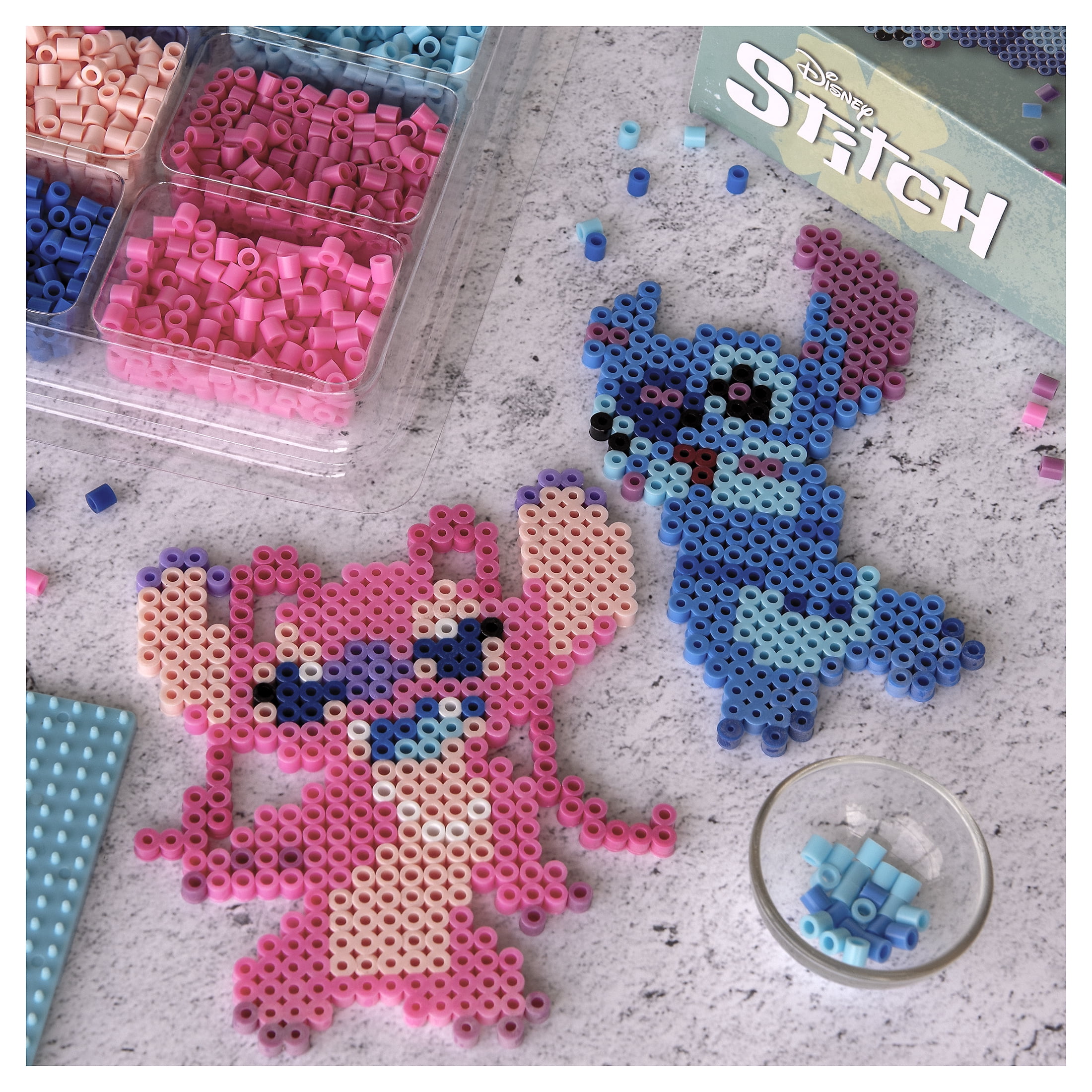 Disney Stitch Fused Bead Deluxe Box Kit by Perler, 4228 pieces, multicolor, ages 6 and up