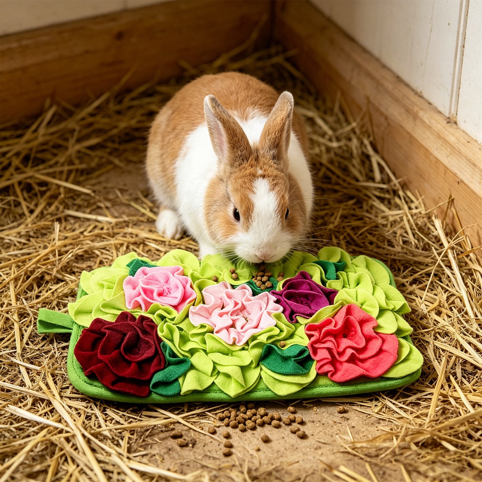 Relaxation Toys for Indoor Bunnies Rabbit Chew Toys for Teeth Small Animal Pet Supplies Interactive Bunny Relaxation Relief Toys Light Green 1 Pack