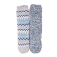 thumbnail image 3 of MUK LUKS Women's Tall Rib Cuff Cabin Socks, 2-Pack, S-XL, 3 of 7