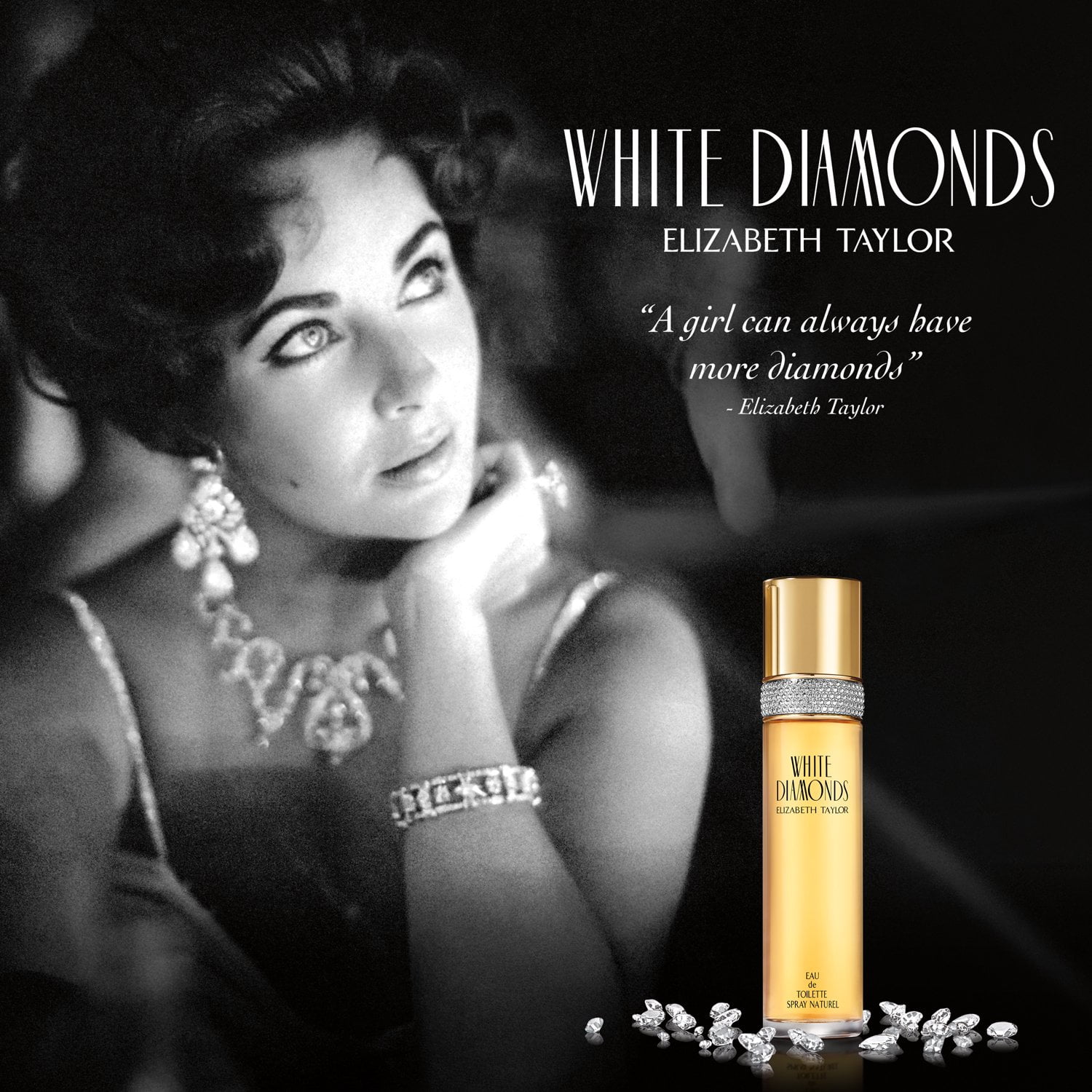 Elizabeth Taylor White Diamonds Eau De Toilette, Perfume for Women, 1 Oz