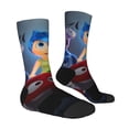 thumbnail image 3 of Lsque inside out 2 Printed Men's Crew Socks, Soft Durable Breathable Moisture-Wicking with Odor Control Cotton socks, 3 of 7