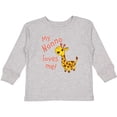 thumbnail image 3 of Inktastic My Nonno Loves me- cute giraffe Boys or Girls Long Sleeve Toddler T-Shirt, 3 of 5