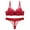 Red, variant on Underwear Women Womens Women Lace Flowers Push Up Top Bra Pants Underwear Set Sleepwear Plus Size Black 42