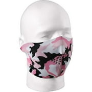 Pink Camo/Black Reversible Half Mask