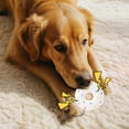 thumbnail image 3 of Durable Latex Donut Squeaky Chew Toy Interactive Play for Puppies and Dogs Teething Pet Training, 3 of 4