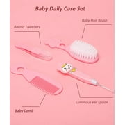 Baby Grooming Kit, 20 in 1 Newborn Baby Essentials for Newborn Infant Toddlers, Pink