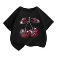 thumbnail image 4 of Tfken Girls Soft Comfy Tops Holiday Daily Wear Short Sleeve Tees Tshirts Graphic Print T-Shirts Fashion Toddler Classic Clothes Size 2-4 Years, 4 of 4