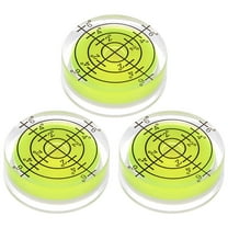 3 Packs Round Bubble Level 32x12mm Mini Circular Bullseye Spirit Levels for Leveling Camera Tripod Telescope, Lime