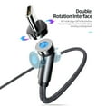 thumbnail image 3 of FNNMNNR 540 Degree Rotate Magnetic Micro USB Type-c QC3.0 Fast Charging Cable for Phones, 3 of 8