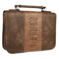 thumbnail image 6 of Christian Art Gifts Men's Classic Bible Cover Trust in The Lord Proverbs 3:5, Brown Faux Leather, Medium, 6 of 6