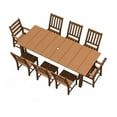 thumbnail image 6 of Tioline 9-Piece HDPE Outdoor Dining Set with a table and chairs,Brown, 6 of 6