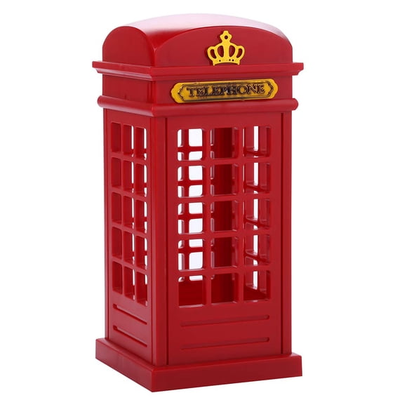 Lámpara de noche Artyea Vintage London, cabina telefónica USB LED