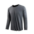 thumbnail image 5 of BLCHUNen Workout Tops for Men Long Sleeve Crew Neck Pullover Lightweight Breathable Casual Sports Running Athletic Shirts, 5 of 9
