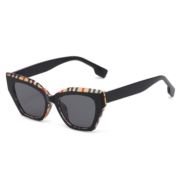 Gafas de sol de lujo modernas y vanguardistas de estilo europeo y americano con montura pequeña de ojo de gato, fabricadas en PC