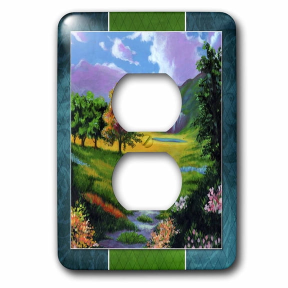3dRose, Scenic Countryside, 2 plug outlet cover