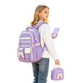 thumbnail image 3 of jiaxiM School Backpacks for Ages 5th 6th 8th 10th - Casual 3 In 1 Daypack Set With Lunch Tote School Bag for Primary School, Middle Elementary, High School, Park, Travel, Outdoor Recreation, 3 of 6