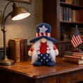thumbnail image 5 of Cififendec 4th of July Patriotic Gnomes, Handmade American Stars-Stripes Plush Decorations for Independence Day Gift(Blue), 5 of 5