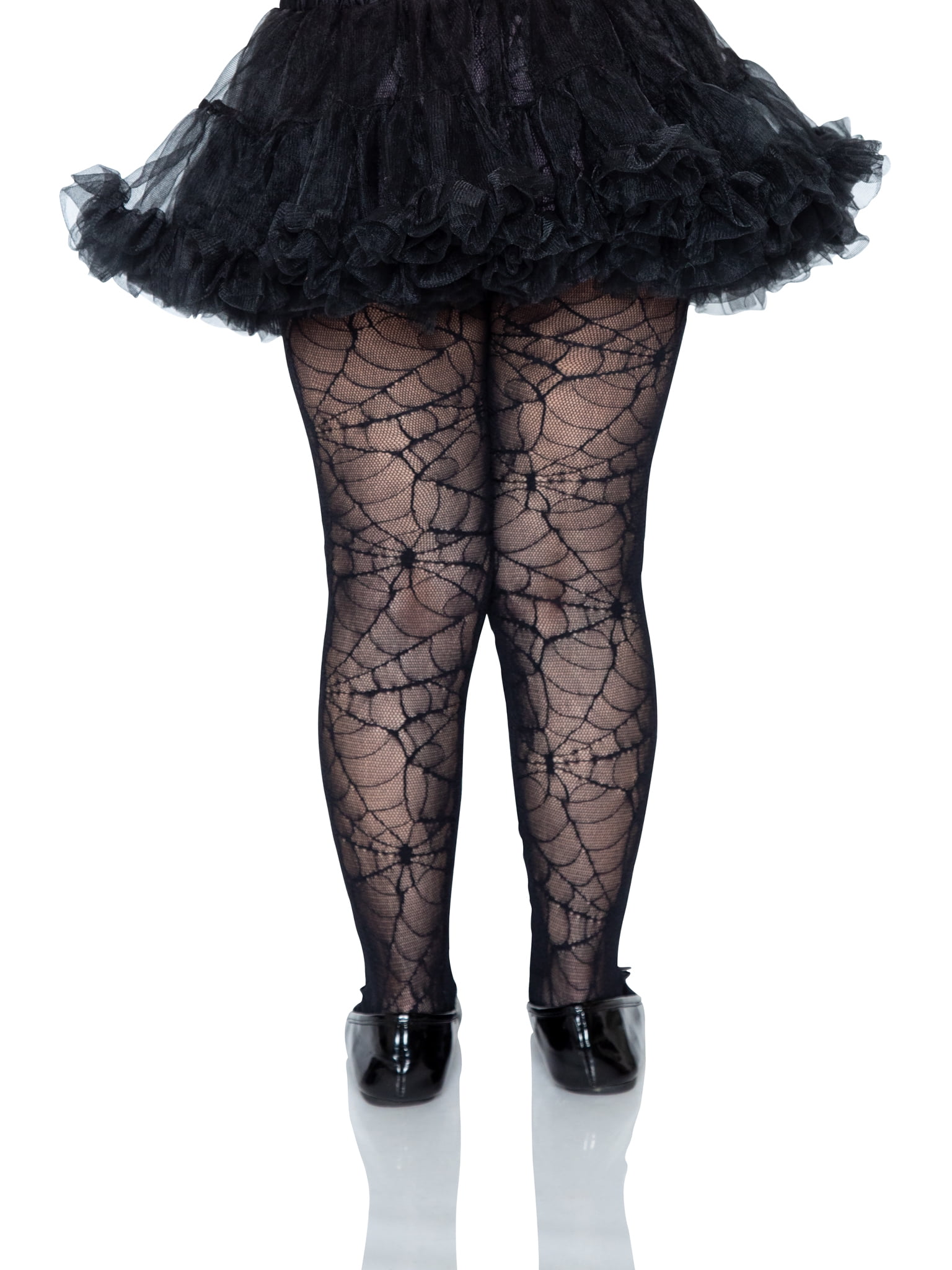 Halloween Girls Spider Web Lace Sheer Tights Costume Accessory