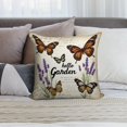 thumbnail image 6 of Pioneer Flower And Butterfly Pillow Covers,Pioneer Flower And Butterfly Throw Pillow Covers 18"×18" ,Living Room Sofa Couch Pillow Covers,Decorative Pillow Covers, 6 of 7