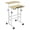 Natural, variant on Pemberly Row MDF and Steel Adjustable Rolling Mobile Standing Desk in Walnut