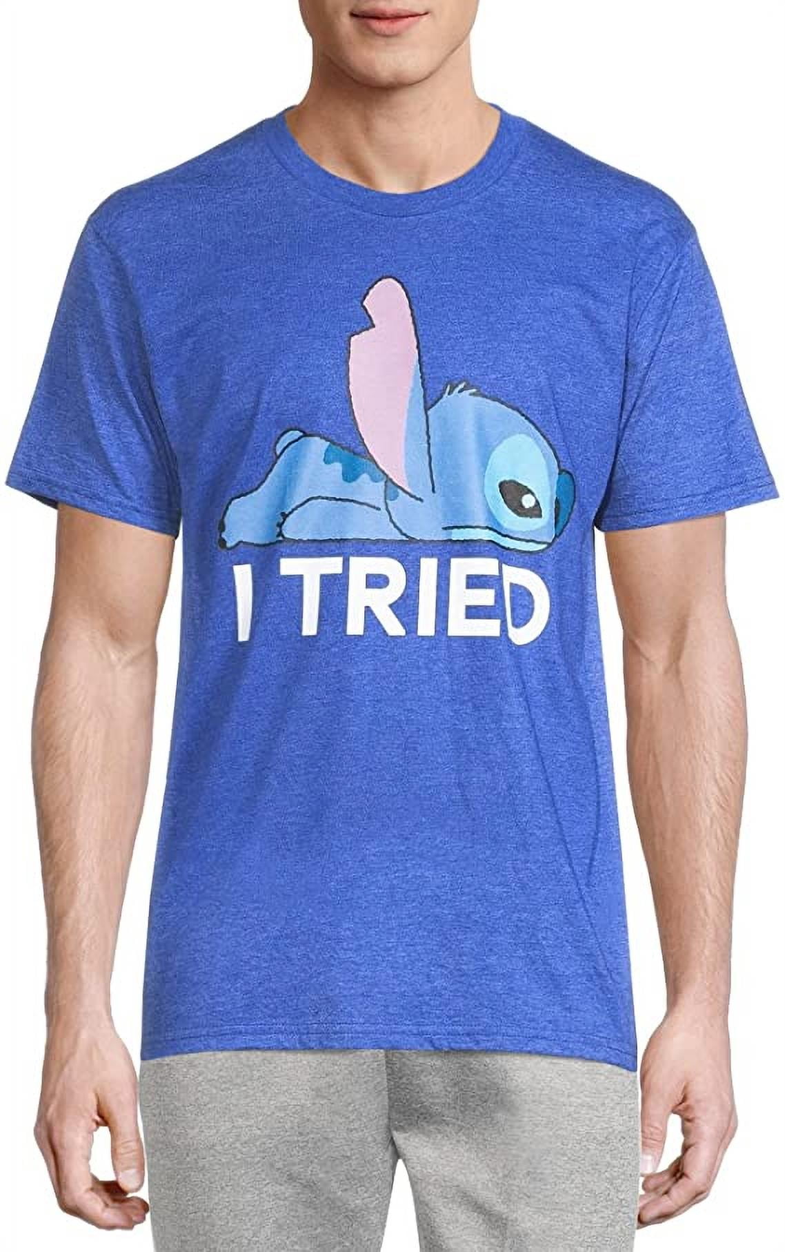 Disney Lilo & Stitch Mens' Stitch I Tried Short Sleeve Graphic T