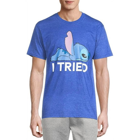 Disney Lilo & Stitch Mens' Stitch I Tried Short Sleeve Graphic T-Shirt (2X-Large)