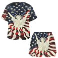 thumbnail image 3 of 4th of July 2 Pack Women’s Pajama Set Print Sleepwear And Shorts Y2k Loungewear Sets S-5XL, 3 of 7