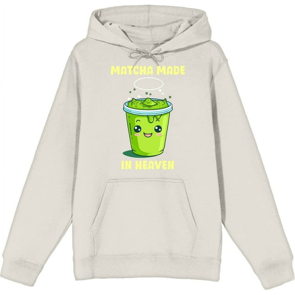 Matcha Made In Heaven Matcha Drink Adult Sand Long Sleeve Hoodie-Medium
