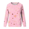 thumbnail image 4 of RKSTN Blouses pour Femmes, Chandail en Molleton Imprimé de la Saint-Valentin, Épaule à Manches Longues, Col Rond, Blouses Habillées Décontractées, 4 of 4
