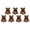7PCS(I) A2, variant on LED Christmas Tree Wall Decorations, 2D Wooden Christmas Glow Silhouette Lights