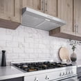 thumbnail image 6 of Streamline 30 in. Bergamo Ductless Undermount Range Hood in Brushed Stainless Steel with Mesh Filters, Push Button Control, LED Light, 6 of 9