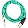thumbnail image 2 of Seismic Audio SATRXL-M10, 6 Pack of Green 10 Foot XLR Male to TRS Patch Cables, 2 of 2