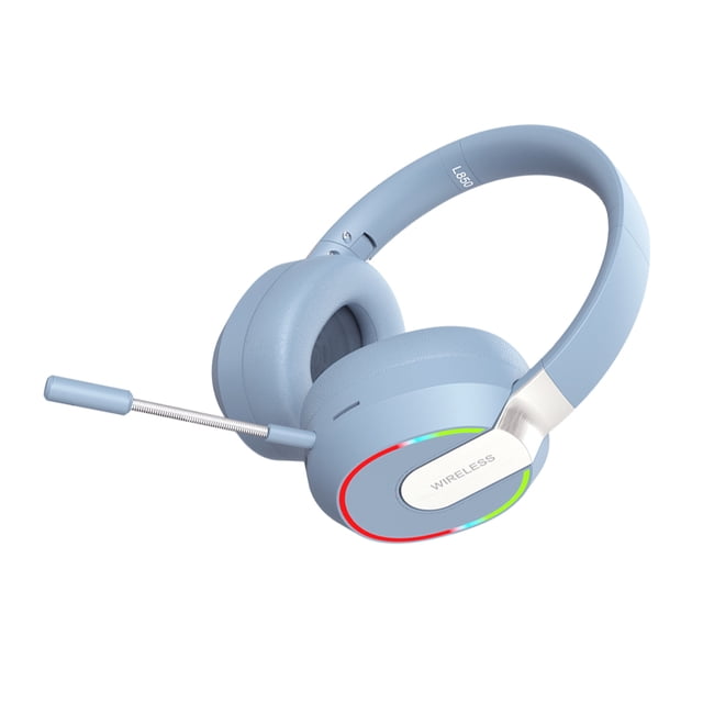 Auriculares inalámbricos Bluetooth Injueey con función de reducción de ruido para Videojuegos Azul