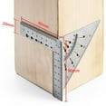 thumbnail image 3 of Stainless Steel Trianle Ruler Carpentry Squares for Woodworking Carpenters Metric Gauge with High Precision Measurement, 3 of 6