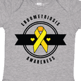 thumbnail image 4 of Inktastic Endometriosis Awareness Yellow Ribbon and Banner Boys or Girls Baby Bodysuit, 4 of 5