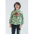 thumbnail image 2 of Jurassic World Jurassic Park Big Boys Fleece Pullover Hoodie and Pants Outfit Set Toddler to Big Kid, 2 of 5
