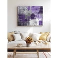 thumbnail image 4 of Purple Grey Wall Art for Living Room,Canvas Picture Wall Decor for Bathroom Bedroom,Modern Oil Painted Abstract Art Aesthetics Painting Artwork for Office Kitchen Hallway Dining Room Decor 12"x16", 4 of 7