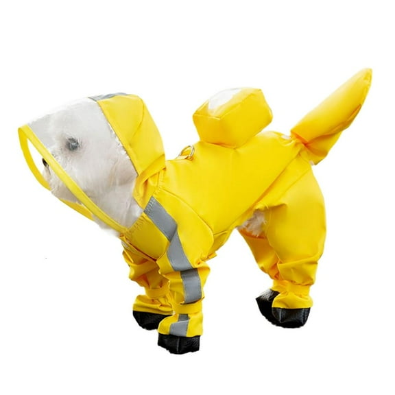 AOOOWER Dog Raincoats Ponchos Coat 6 Size to Choose Adjustable Pet Rain Coat Rainwear Walks and Outings