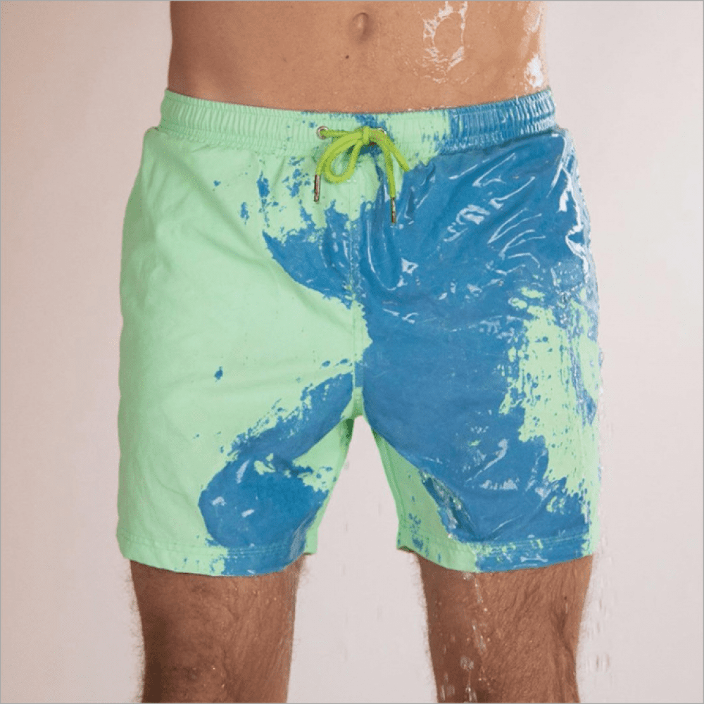 EYFlife Watercolor Painting Seaside Menâ€s Beach Board Shorts Quick Dry Swim Truck Shorts