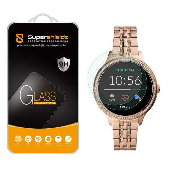 [2-Pack] Supershieldz for Fossil Women's Gen 5E 42mm Smartwatch Tempered Glass Screen Protector, Anti-Scratch, Anti-Fingerprint, Bubble Free