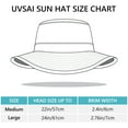 thumbnail image 4 of UPF 50+ Foldable Sun Hat Patterned Under Brim Bucket Hats for Summer Hiking Fishing Beach Safari Men Women, 4 of 7