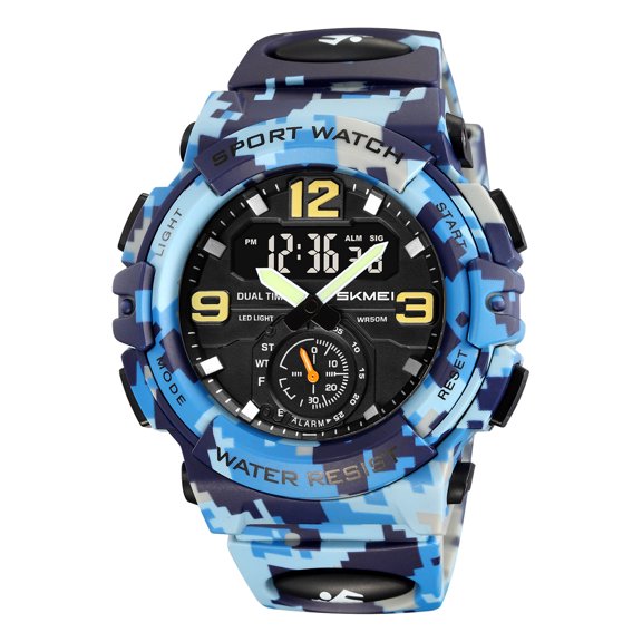 Men's Watch Waterproof Digital Sport Watch Military Digital Watches for men Alarm Back Light Classic Large face Watch
