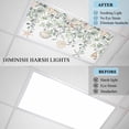 thumbnail image 4 of Green Coastal Fluorescent Light Covers, Eucalyptus Leaves Summer Beach Starfish Magnetic Light Covers for Ceiling Lights, Fluorescent Ceiling Shade Filters for Classroom Bedroom Office 4x2Ft x 3PCS, 4 of 8