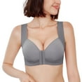 thumbnail image 1 of FallSweet Front Close Bra for Women Push Up Wirefree Bra Seamless No Dig Comfort Brassiere, 1 of 4