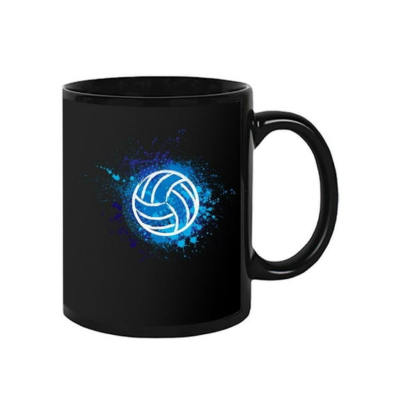 Blue Volley Ball Silhouette Mug Unisex's -Image by Shutterstock