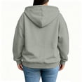 thumbnail image 5 of yillto Plus Size Womens Full Zip up Hooded Sweatshirt Long Sleeve Pockets Jacket Coat for Women L-5XL, 5 of 7