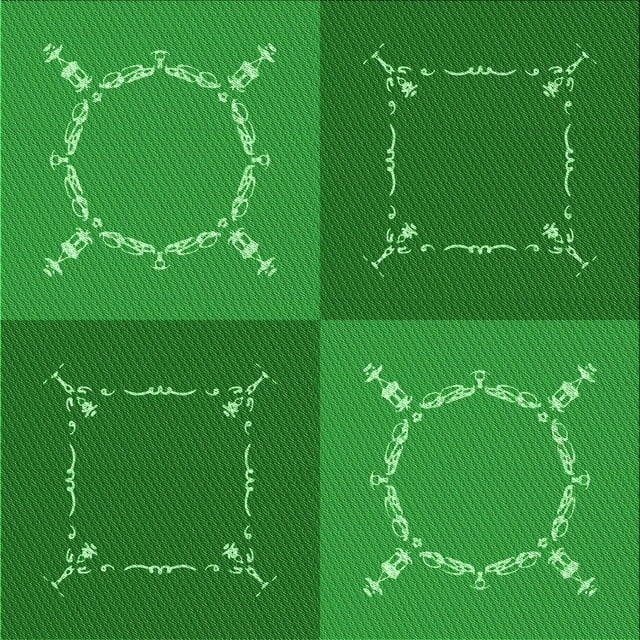 Ahgly Company Tapis d'Intérieur Lavable en Machine Carré Vert Transitionnel, 6 Pieds Carré